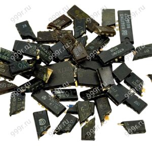 Микросхемы 155,170,172,555 и подобные пластмассовый корпус на изломе жёлтый цвет