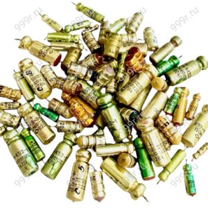 Конденсаторы К52-1, ОСК52-1 , Tesla серебряный корпус